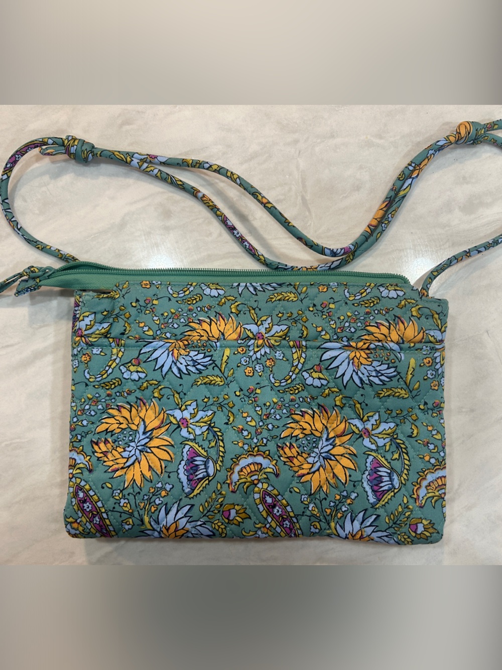 Vera Bradley Quilted Crossbody - Gemstone Paisley